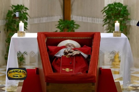 FUNERAL DE PAPA FRANCISCO, O CAIXÃO SERÁ TRASLADADO